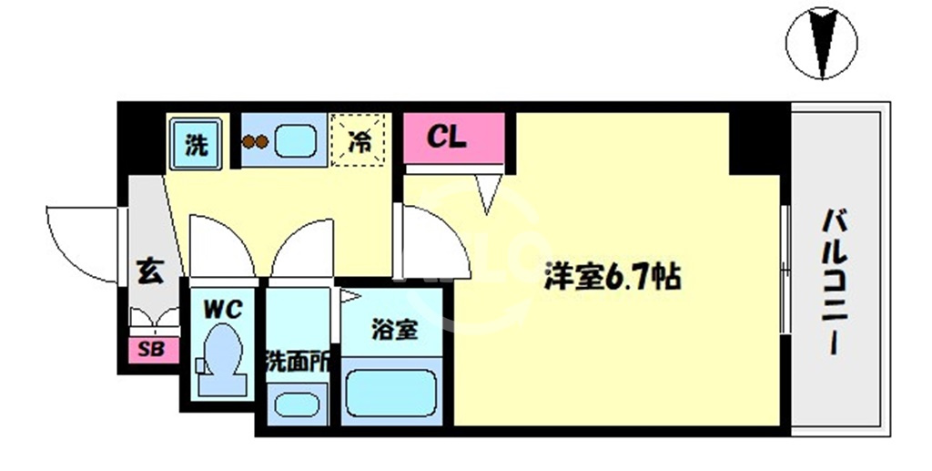 グランエクラ花園町の間取り|グランエクラ花園町　開放感ある間取り