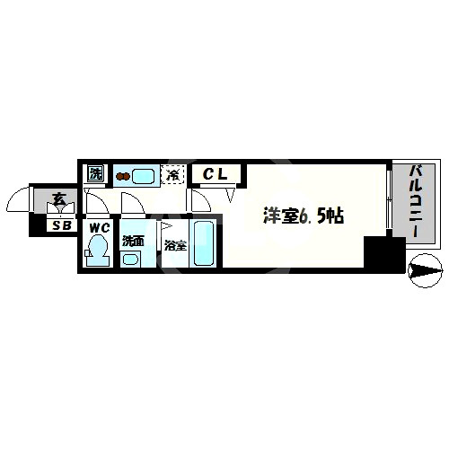 レオンコンフォート難波ノワールの間取り|レオンコンフォート難波ノワール　間取り