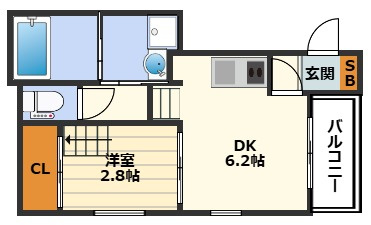 ガナーズ館 長柄の間取り