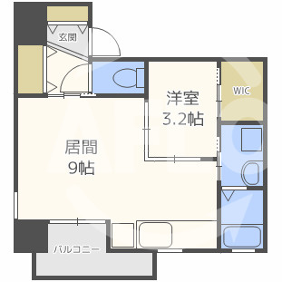 Trustman Horieの間取り|Trustman　Horie（トラストマン堀江）　間取り