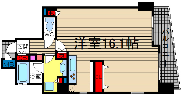 アシュランス新町の間取り