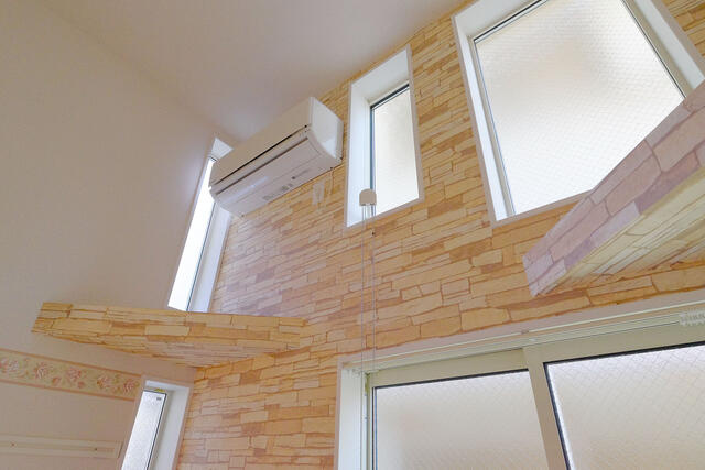 ２面採光で明るい部屋