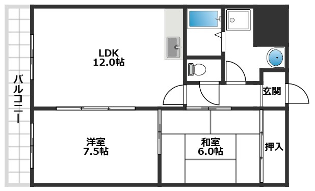 エムテック八尾の間取り