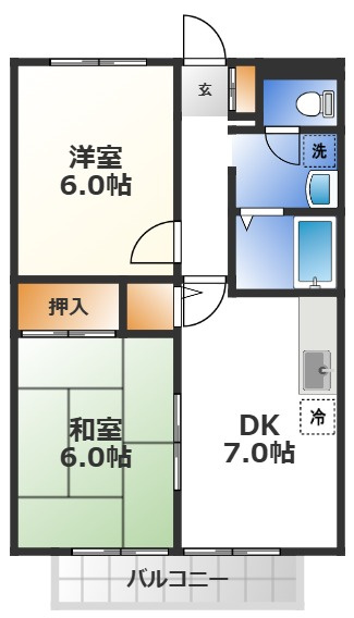 ドエル光南の間取り
