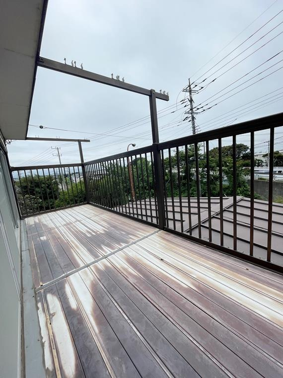 上花輪戸建のバルコニー