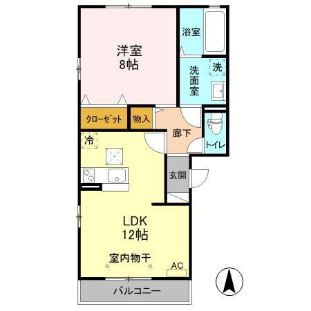 ヴェラハイツＭの間取り