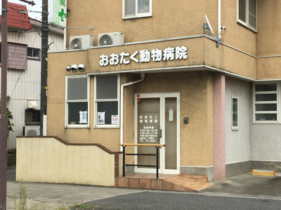 おおたく動物病院まで800ｍ
