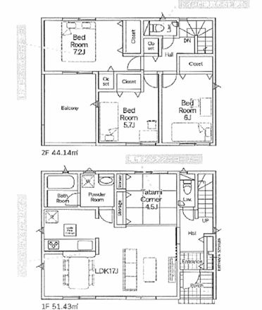 茅ヶ崎市中島新築戸建て　第16-3号棟の間取り|間取図「茅ヶ崎市中島新築戸建て　3号棟」