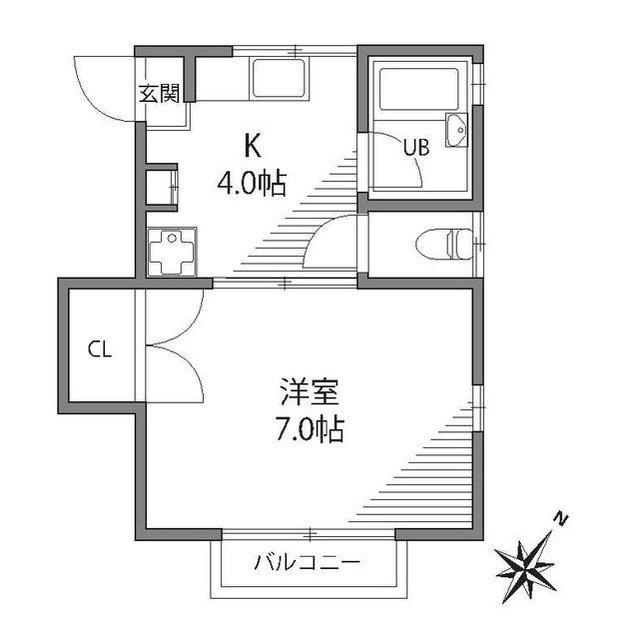 TBコーポの間取り|間取り図