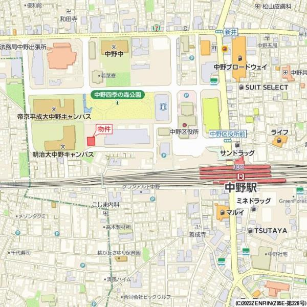 Ｂｒｉｌｌｉａ　ｉｓｔ　中野セントラルパークの地図