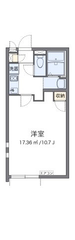 【間取り】 | クレイノななせⅢ | 代表的な間取のため実際の間取とは異なる場合があります