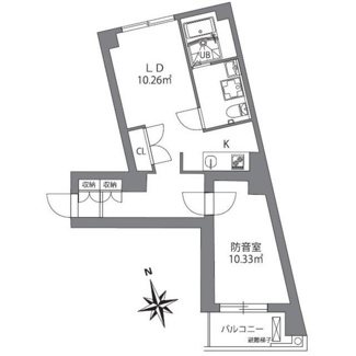 【間取り】 | アズミュージック新宿御苑 | 間取り図