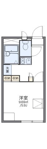 レオパレスアクアフラッツの間取り