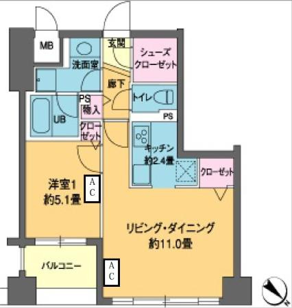 【間取り】 | カスタリア茅場町