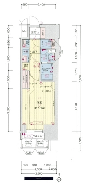 プレサンスＴＨＥ久屋大通レジェンドの間取り