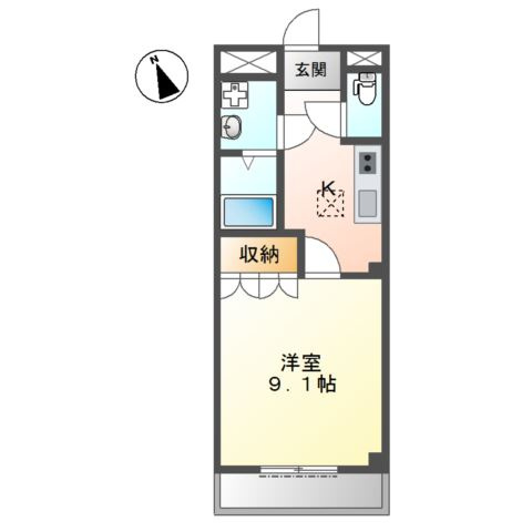 ペニーレインＡの間取り