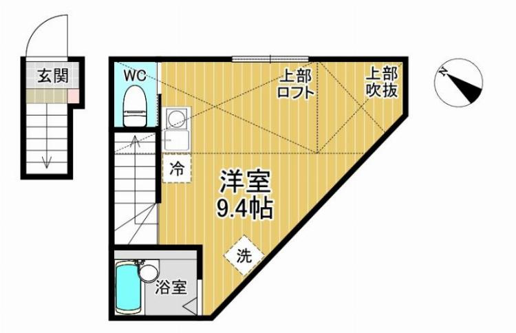 IVY HOUSE HORIKIRI S棟の間取り|間取り図