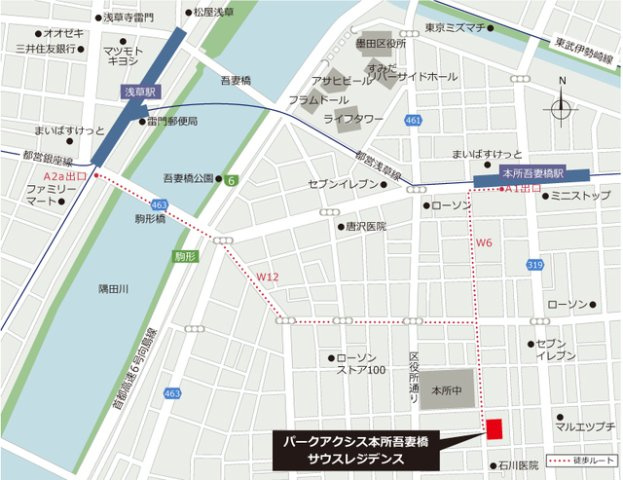 パークアクシス本所吾妻橋サウスレジデンスの地図