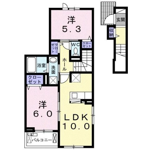 ブローテ　Ⅱの間取り