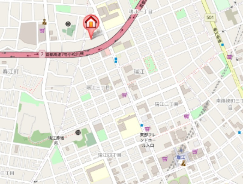 エルマーナ瑞江の地図
