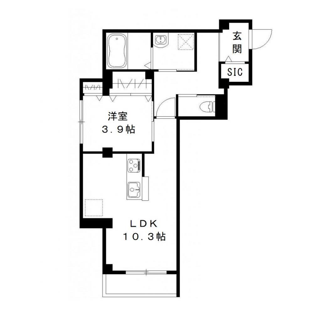 シーポート森傳の間取り
