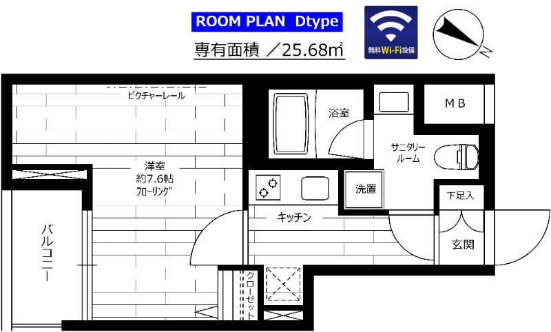 グランドコンシェルジュ日本橋水天宮の間取り