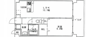 ＨＩＬＬＳ ＣＲＥＳＴの間取り