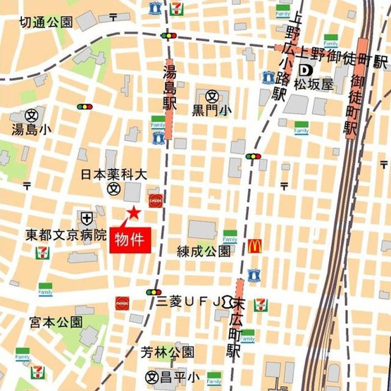 【地図】 | ルフォンプログレ文京湯島