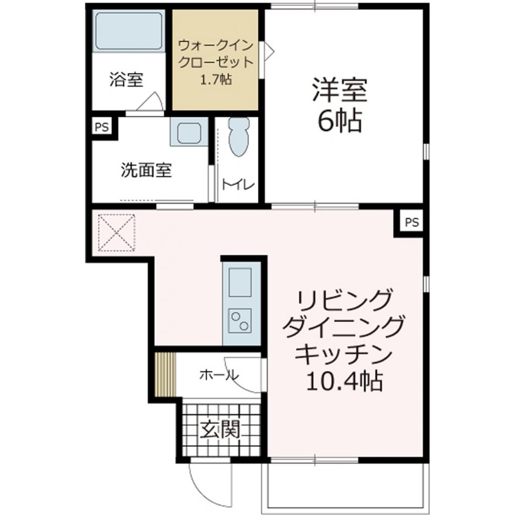 ＨＩＹＯＳＨＩ　ＣＯＵＲＴの間取り