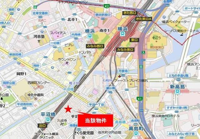 オープンブルーム横浜の地図