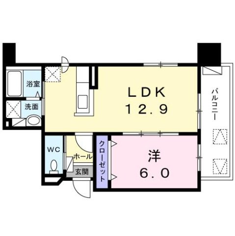 プラシード北円山の間取り