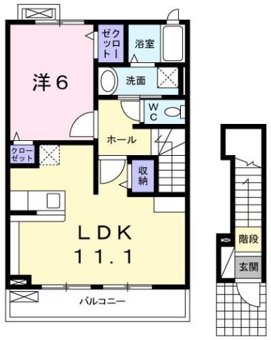 パームハイツの間取り