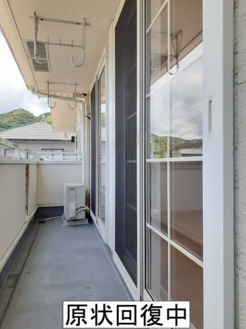 パームハイツのバルコニー