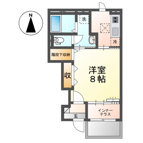 Ｏｌｉｖｅ　Ｔｅｒｒａｃｅ（オリーブテラス）の間取り