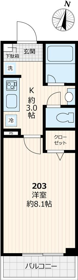 セゾンドミールの間取り