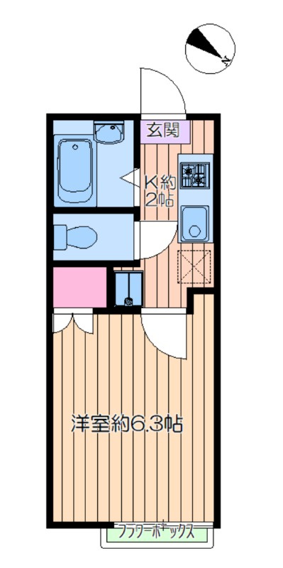 エルマーナ瑞江の間取り