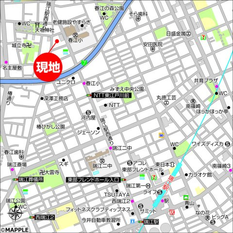 カーム　カモミールの地図