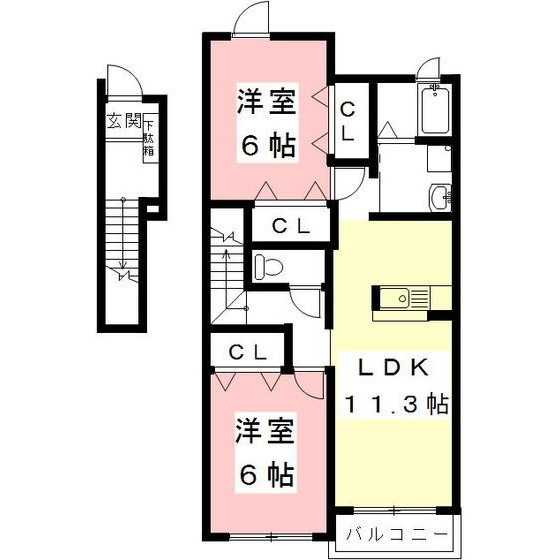 リビエール・アン東山の間取り