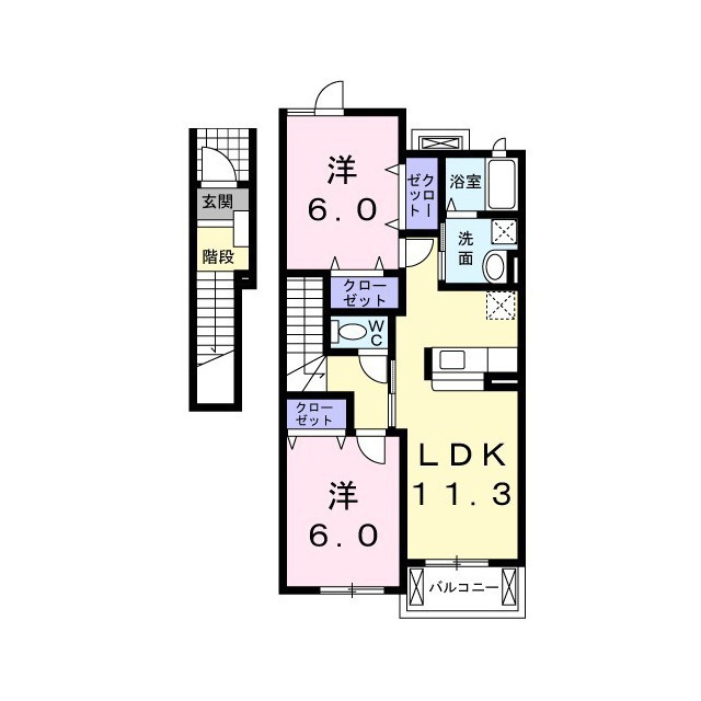 リビエール・アン東山の間取り