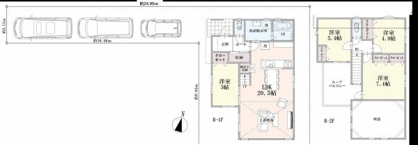 横浜市磯子区洋光台４丁目の新築一戸建の間取り
