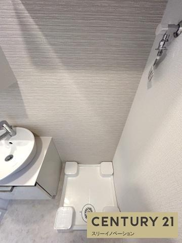 エスリード大阪リブレの洗面所|洗濯パン