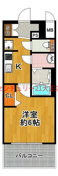 ファステート大正駅前トロフィの間取り|★人気の１Kタイプ★