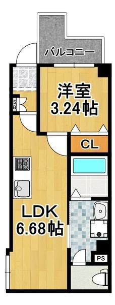 マーレ大正の間取り|★大人気の１ＬＤＫです★