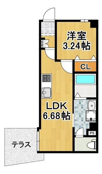 マーレ大正の間取り|★大人気の１ＬＤＫです★