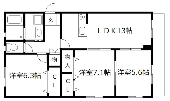 【間取り】 | 進藤コーポ