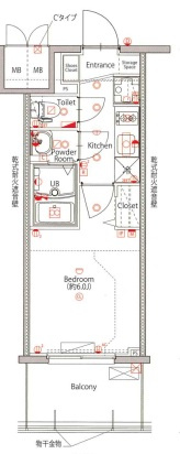 MAXIV新栄の間取り