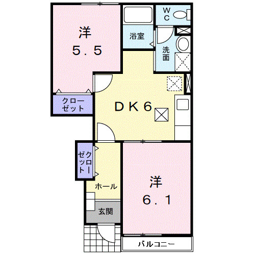 【間取り】 | フィオレンテⅡ