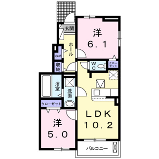 【間取り】 | アンジュヴェールⅡ
