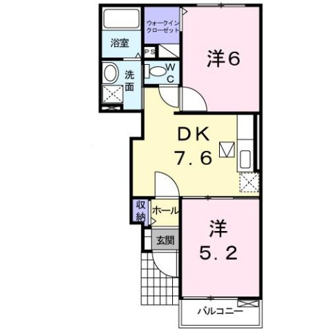 サンガーデンＤの間取り