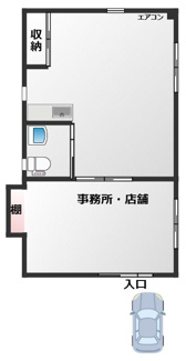 【間取り】 | 三田町貸店舗・事務所